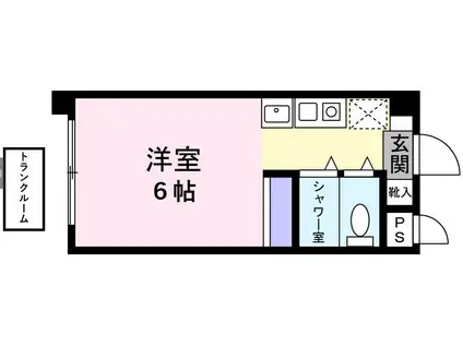 ESUPERO・HATSUDAI(ワンルーム/1階)の間取り写真