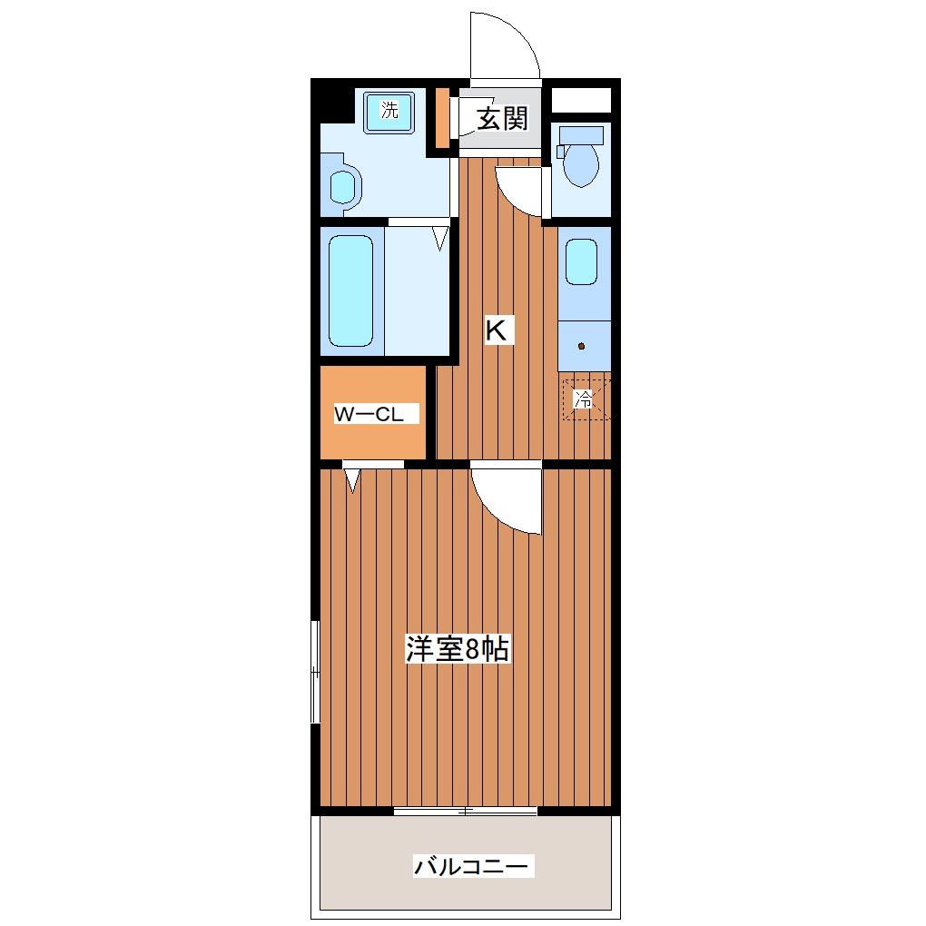 ABELIA(1K/3階)の間取り写真