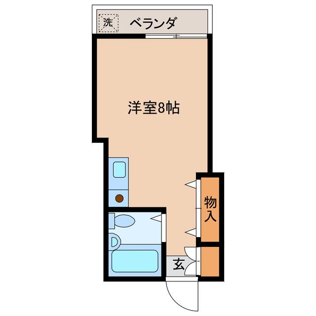 IRO佐世保(ワンルーム/3階)の間取り写真
