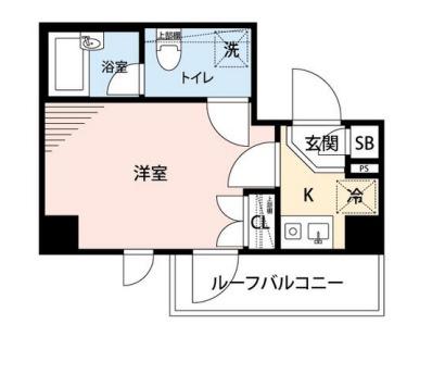 マイナビステイミライエ曙橋駅前(1K/5階)の間取り写真