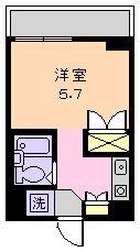 三河屋ビル(ワンルーム/3階)の間取り写真