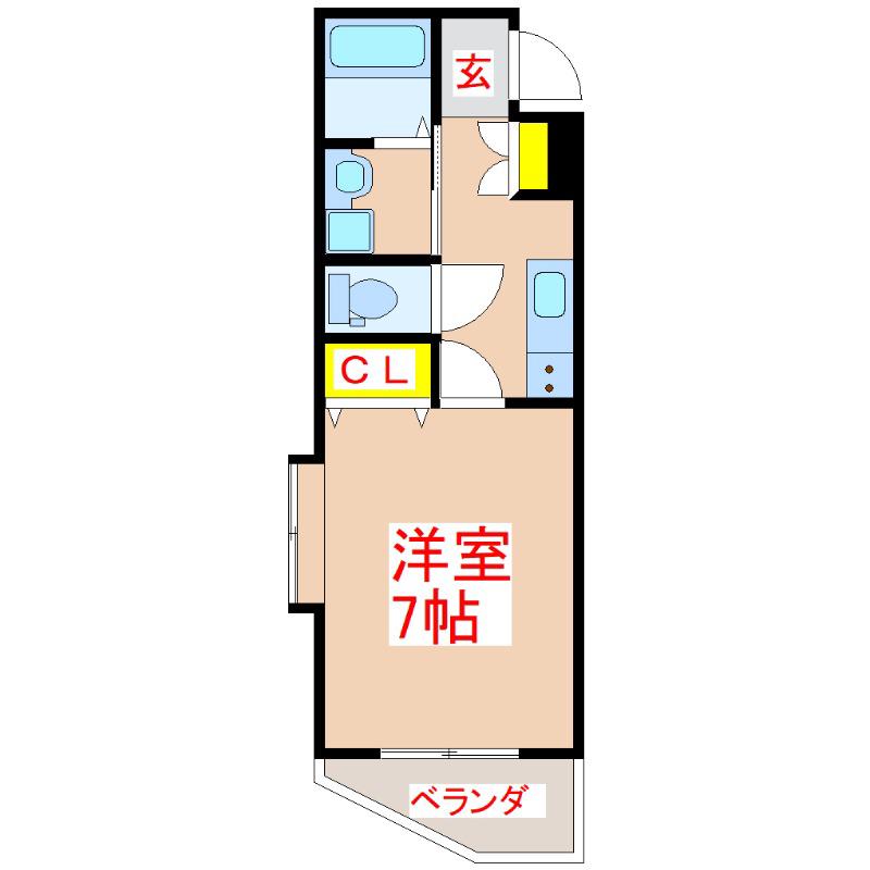 GRAN VERDE ARATAII(1K/5階)の間取り写真