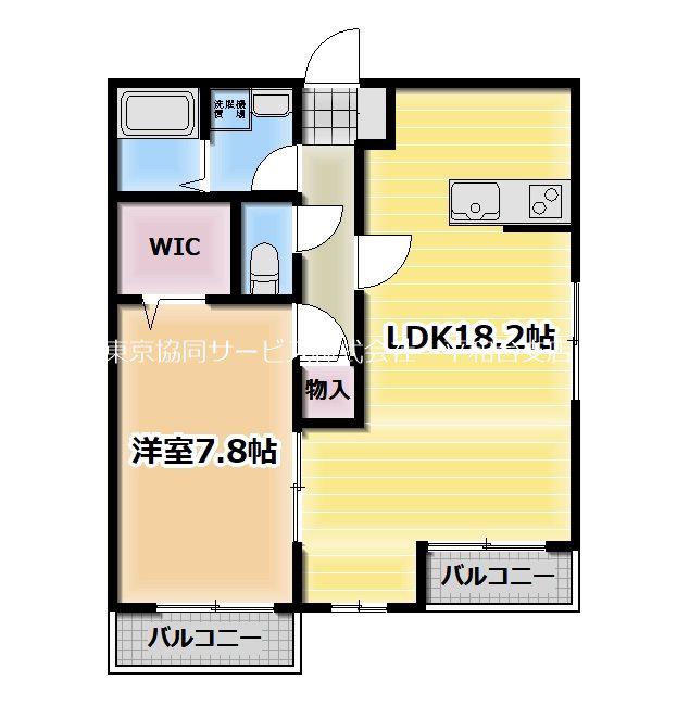 サニーハウスK(1LDK/3階)の間取り写真