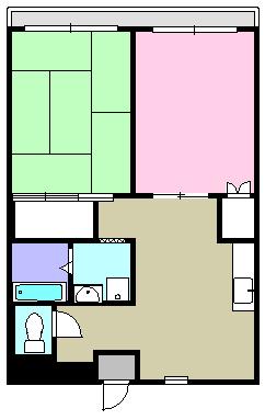 栄幸マンション(2DK/3階)の間取り写真
