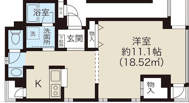 M HOUSE(1K/3階)の間取り写真