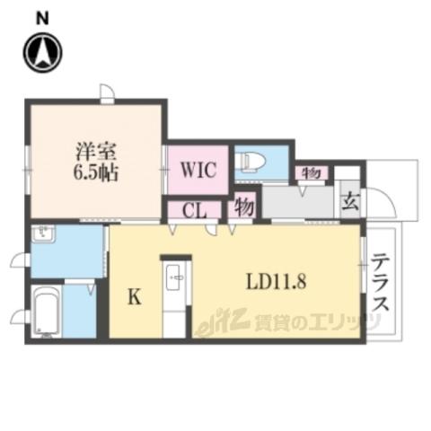 サンメゾン(1LDK/1階)の間取り写真