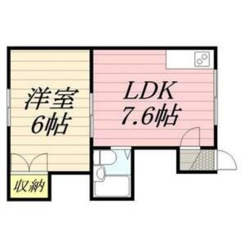 ジュネスパーク(1LDK/3階)の間取り写真