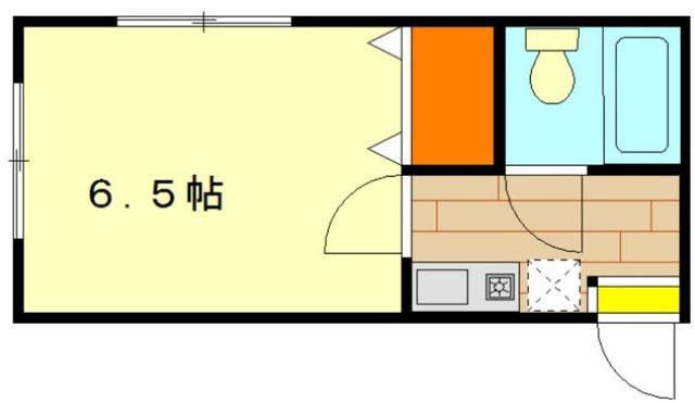 メゾンドコア(1K/2階)の間取り写真