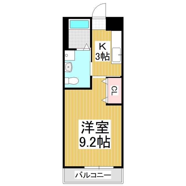 ハイム あきつ(1K/2階)の間取り写真