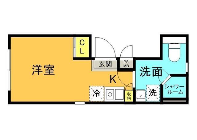 レイアス神田神保町(ワンルーム/3階)の間取り写真