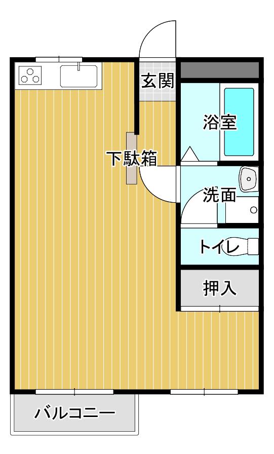 メゾンアネックス(ワンルーム/2階)の間取り写真