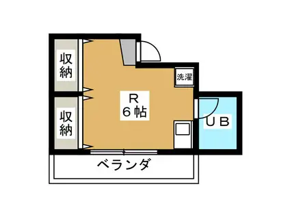 シルフィード武蔵野(ワンルーム/4階)の間取り写真