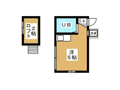 アーバネックス(ワンルーム/2階)の間取り写真