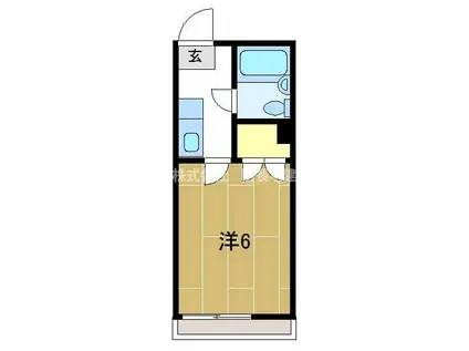 双葉ハイツ(1K/1階)の間取り写真