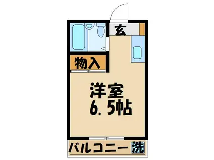 エクセル田中PART2(ワンルーム/2階)の間取り写真