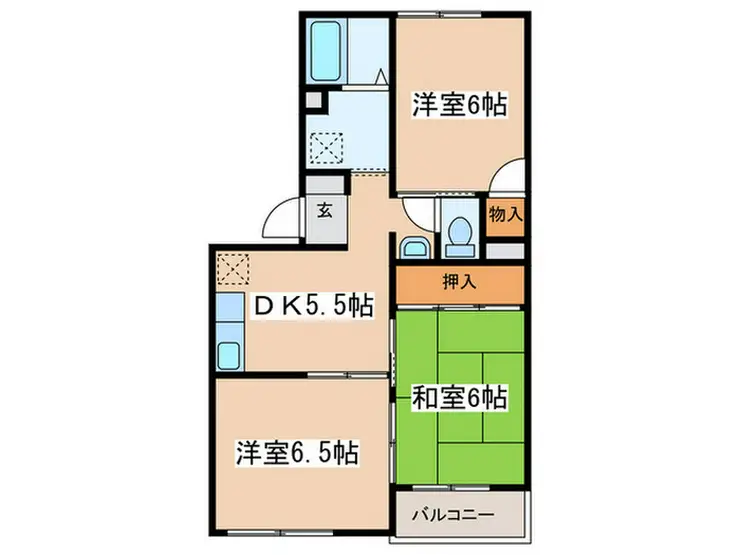 栄光マンション 1階階 間取り