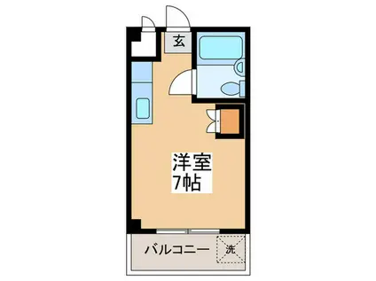 ハイビット下井草(ワンルーム/2階)の間取り写真