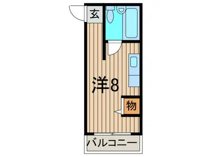 石田ハイツ(ワンルーム/3階)の間取り写真