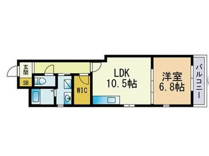 シャーメゾン東比恵(1LDK/3階)の間取り写真