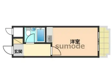 第1吉田ビル(ワンルーム/3階)の間取り写真