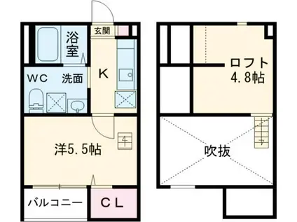 アーバンレックス 中村公園アーバンレックスナ(1K/1階)の間取り写真