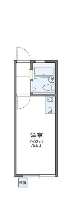 レオパレス祐天寺 1階階 間取り