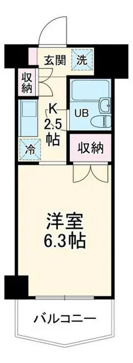 ジュネス西生田 4階階 間取り