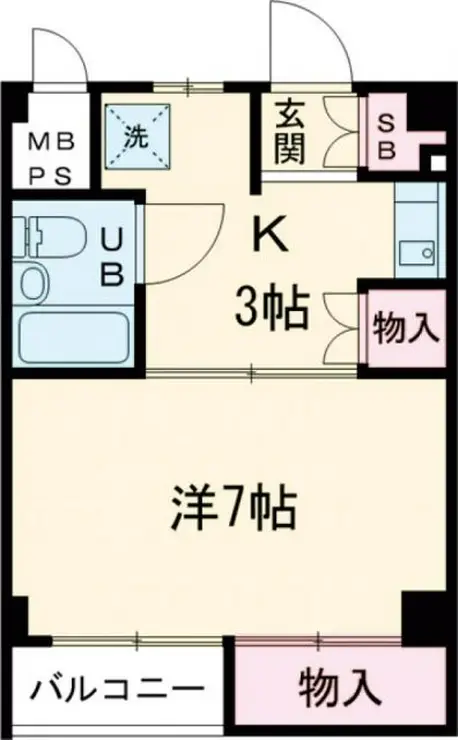 ハイツブルネット 1階階 間取り