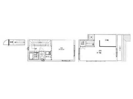 新日桜2号マンション(3DK/2階)の間取り写真