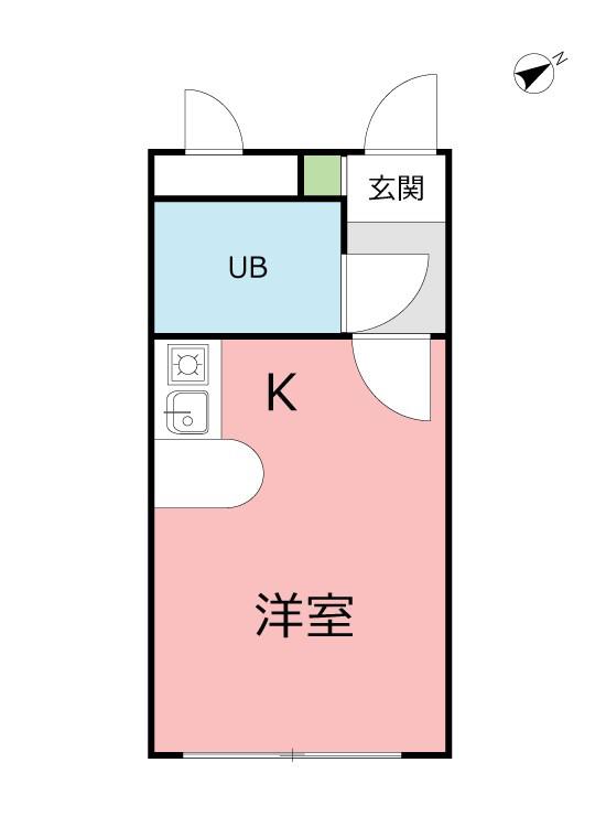 ベルピア・湘南深沢第1(ワンルーム/1階)の間取り写真