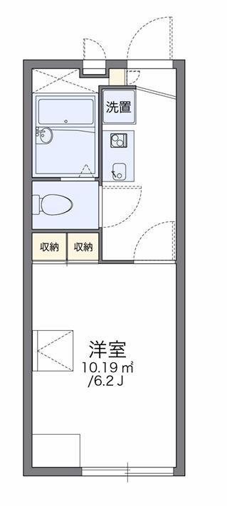 レオパレスMARUTAKA(1K/1階)の間取り写真