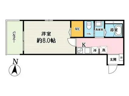 キャメル富士見(1K/3階)の間取り写真