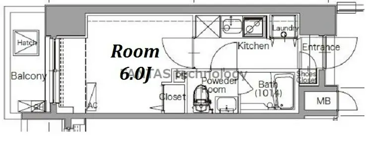 プレセダンヒルズ北千住II 7階階 間取り