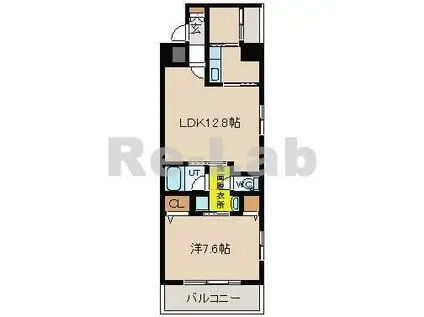 アルテサウスタワー ALTE サウス TOWER(1LDK/2階)の間取り写真