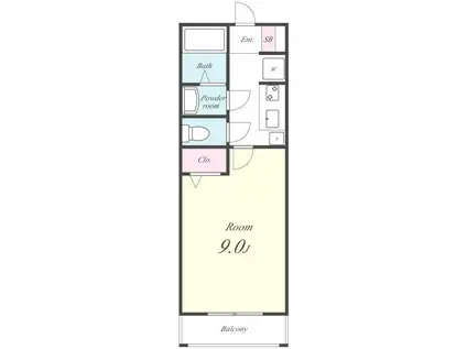 メゾンサンピア(1K/3階)の間取り写真