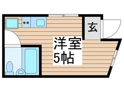 金澤ハイツ(ワンルーム/1階)の間取り写真