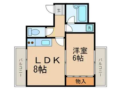 カーサ茗荷谷(1LDK/1階)の間取り写真