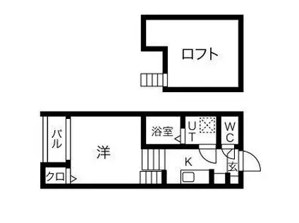 OMレジデンス本陣鳥居通(1K/1階)の間取り写真