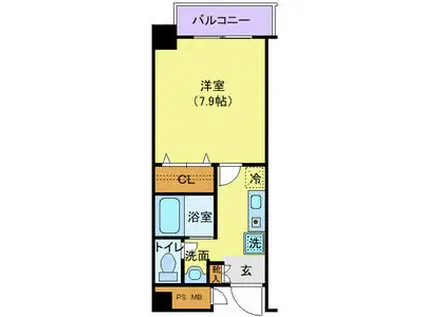 アヴニール浅草橋(1K/3階)の間取り写真