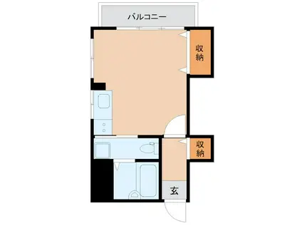 駒形マンション(ワンルーム/7階)の間取り写真