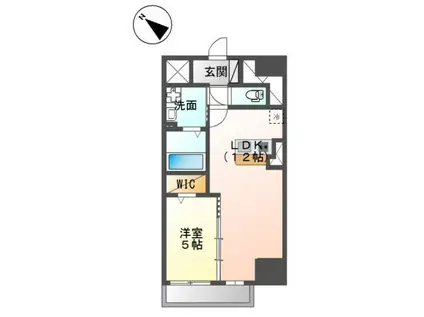 PRESTIGE DEL PRESIDENT(1LDK/6階)の間取り写真