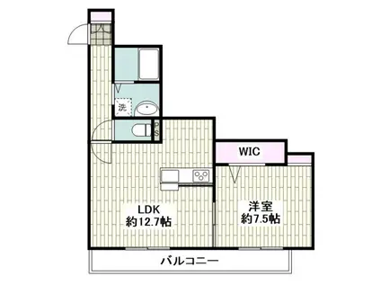 フォレストメゾン(1LDK/1階)の間取り写真