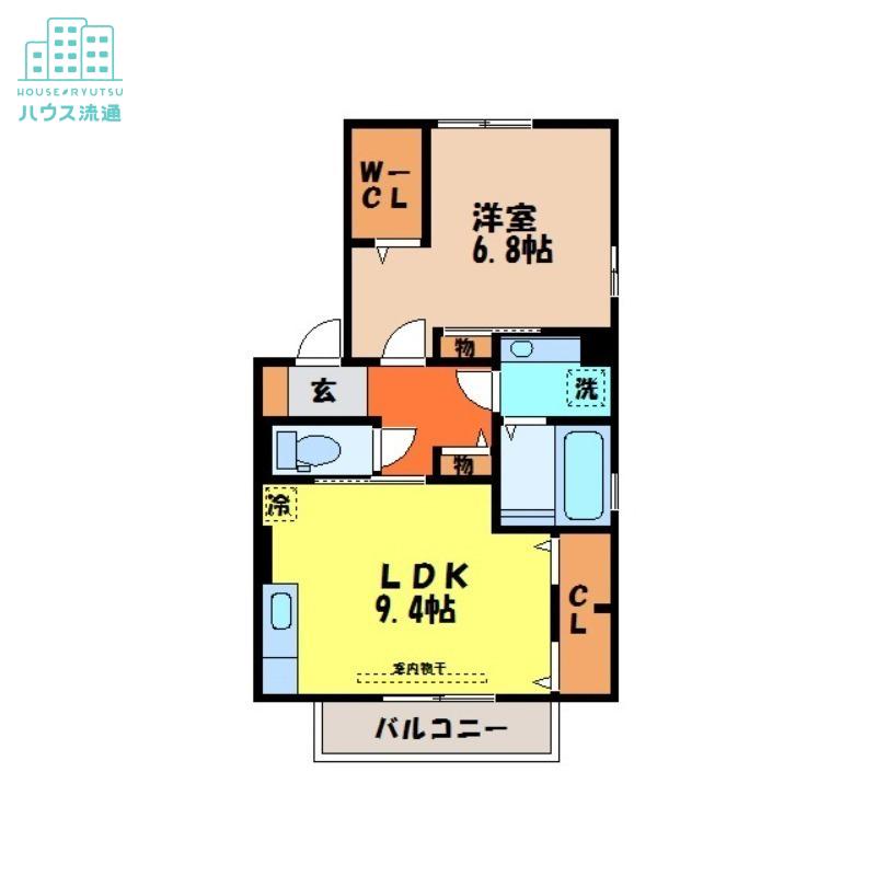 フラワーヒルズ(1LDK/1階)の間取り写真