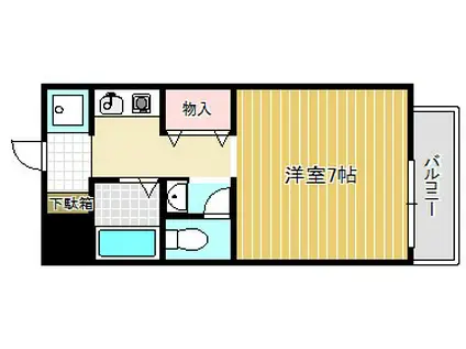 MKリオ(1K/2階)の間取り写真