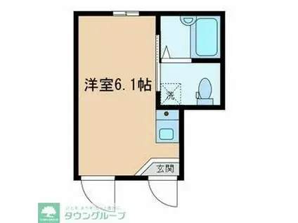 BONDS小台(ワンルーム/1階)の間取り写真