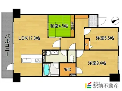 アイランドシティ・インフィニガーデン サ(3LDK/2階)の間取り写真