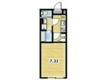 ベラ ビスタ海老名(1K/2階)の間取り写真