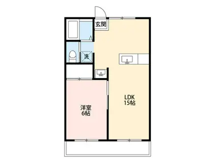 ネクステージLIRA(1LDK/2階)の間取り写真