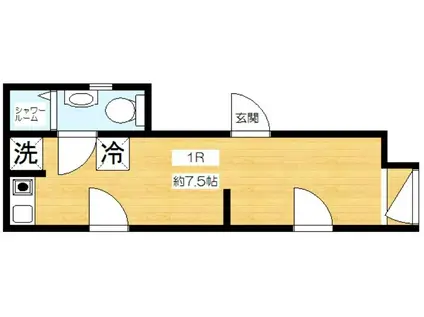 西池袋2丁目TANGO ONE(ワンルーム/2階)の間取り写真