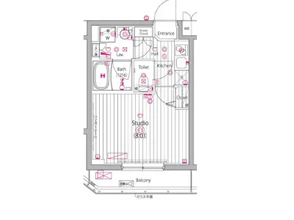 ガーラ・グランディ小竹向原(1K/2階)の間取り写真